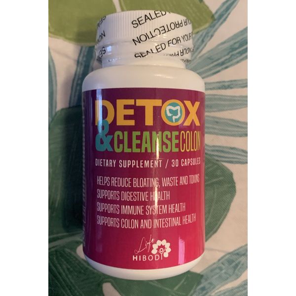 HIBODY Detox & Cleanse Colon , Dietary Suplement, 30 Capsules.