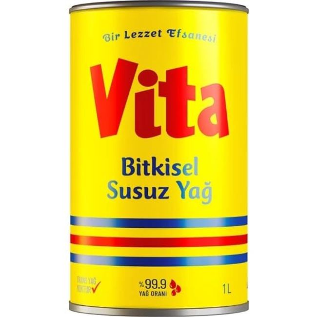 Vita Bitkisel Susuz Yağ 1 Lt