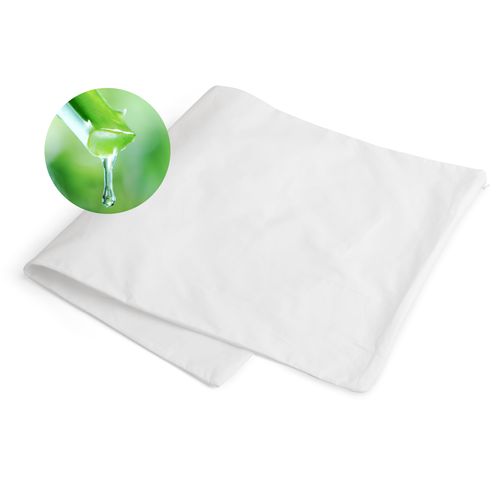 Mediflow Aloe Vera Zippered Pillow Cover - 100% Cotton, Soothing Protector for Sensitive Skin, Fits Standard, Queen & Jumbo Pillows, Machine Washable