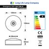 Long Life Lamp Company LED Round Emergency Light Ceiling Flush Mounted Maintained/Non Maintained EML05D