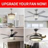Universal Ceiling Fan Remote Control Kit，Multifunctional Wireless 3-in-1 Ceiling Fan Light Timing & Speed Remote Accessory Easy to Install （White）