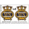 Merchant Navy Car Sticker - for Exterior or Interior Window (Large)