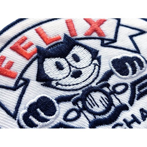 Phelix The Cat UCC Embroidered Patch Patch with Iron Glue Headlight