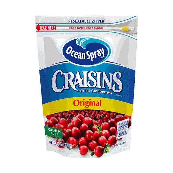 Ocean Spray Craisins Dried Cranberries, Original, 48 Ounce