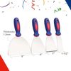 WORKPRO 4PCS Putty Knife Set 1.5" 3" 4" 6" Drywall Spackle Taping Scraping Paint
