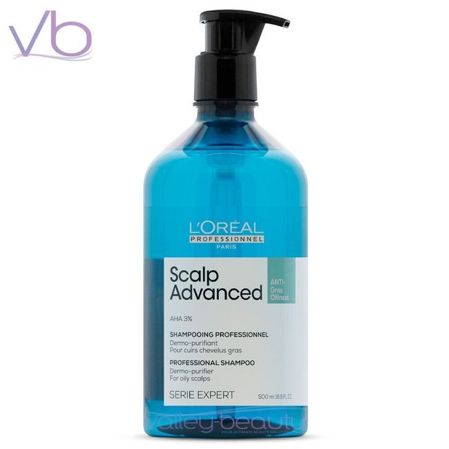 L'Oreal Serie Expert Scalp Advanced Dermo Purifier | Anti-Oiliness Shampoo, 16oz