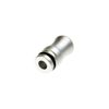Armerah Stubby 510 Drip Tip eCig Mouthpiece Short/Narrow Aluminium/Solid Single Silver
