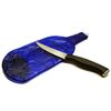 Dolphin Design Cobalt Blue Melted Flat Wine Bottle Decor or Cheese Platter Serving Tray