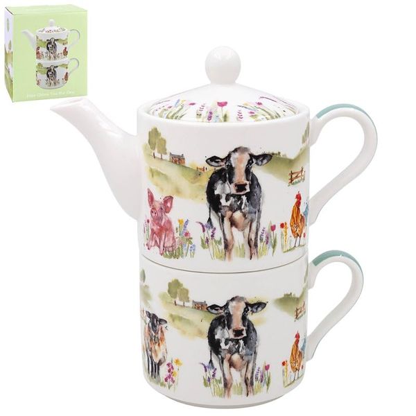 The Leonardo Collection LP95896 Farmyard Tea for ONE, Ceramic