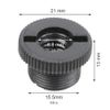 Black Plastic 5/8" M-3/8" F Mic Screw Thread Adapter for Mic Microphone Stand