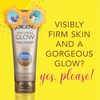 Jergens Natural Glow +FIRMING Body Lotion, Medium to Deep Skin Tone, 7.5 Fl Oz Sunless Tanning Daily Moisturizer, featuring Collagen and Elastin, Helps to Visibly Reduce Cellulite