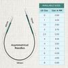KnitPro Zing Circular Needle 25cm 3.00mm - 3pcs, Grün