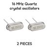 Set of 2 Quartz Crystals 16 MHz