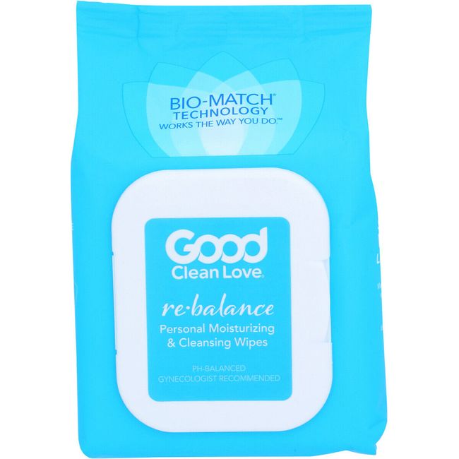 Good Clean Love Rebalance Personal Moisturizing & Cleansing Wipes 30 ct