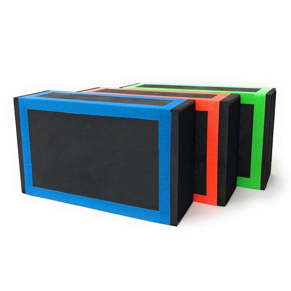 Soft Cigar Box, MyCircus [Cuby] Set of 3, JUGGLE 4 FUN (Blue, Orange & Green)