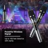 Dual UHF Supercardioid Handheld Wireless Vocal Microphone System Mic 10 Channel