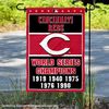 Cincinnati Reds Double Sided Garden Flag