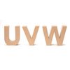 Glorex Cardboard Letter V, Natural V