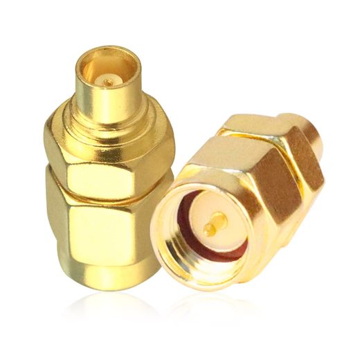 SMA to MCX Connector TUOLNK SMA Male to MCX Female Coax Adapter for Coaxial Cable Antenna 2pcs