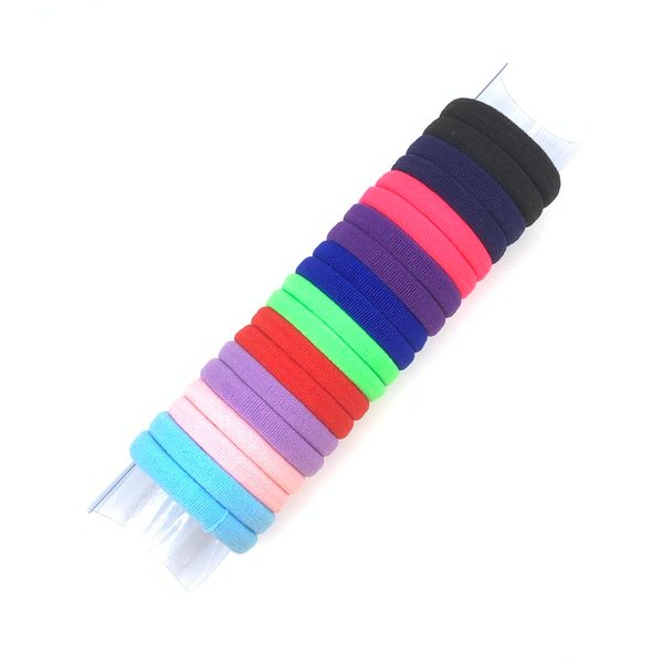 20 Pcs Canned Seamless Rubber Bands High Elasticity Durable Towel Rings Soft No Hair Damage Ponytail Clip Hair Bands For Thick Hair Ladies and Girls(CS)