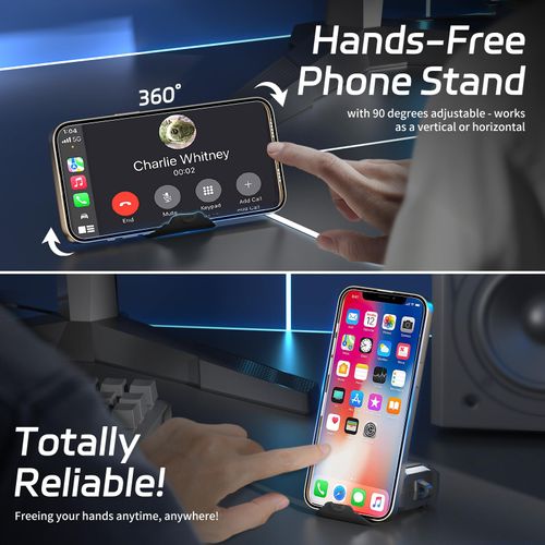 Secure Lock Case for AirPods 4 with Phone Strand, Cleaning Kit & Keychain, Shockproof Protective Cover Compatible with Apple AirPods 4th Gen 2024 for Men Women, Anti-Scratch