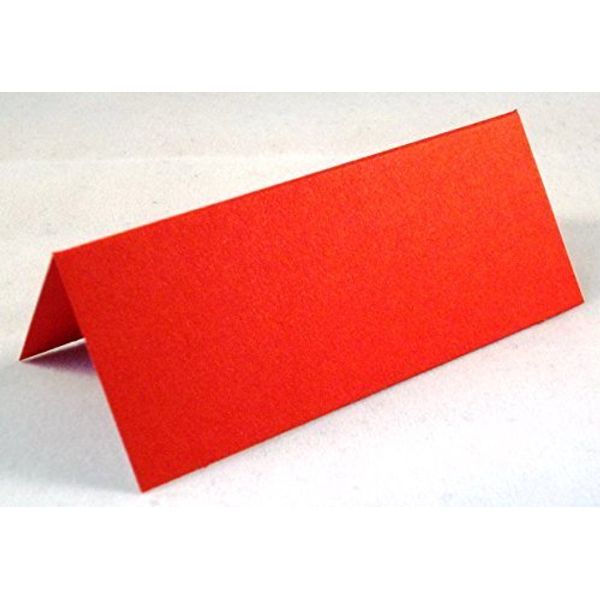 100 x Red Blank Wedding Table Name Place Cards, Parties Etc