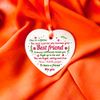 Gifts for Best Friends Birthday Friendship Heart Hanging Thankful Memorial Plaques Christmas Friends Ornaments Decorations Novelty Sign Memorial Xmas Ornament Merchandise Presents