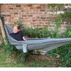 Lightweight Single Hammock in Medium grey Nylon by Wild Earth