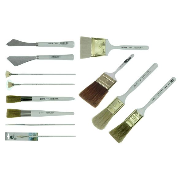 Bob Ross - Landscape Brush Set, Oil Based Painting Tools, 12 pieces