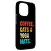 Hülle für iPhone 13 Pro Coffee Cats & Yoga Mats