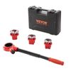 Ratchet Pipe Threader Kit 1/2"NPT 3/4"NPT 1"NPT Manual Ratcheting Pipe Threader