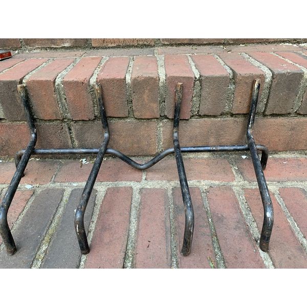 Black Metal Fireplace Log Holder 21 1/2 X 11 X 7 1/2 Cradle