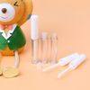 10PCS Empty Tubes Lip Gloss Balm Cosmetic Mini Containers Plastic Transparent(1.3ml, White)
