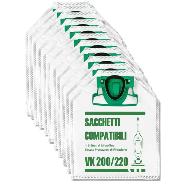 12 Stück Staubsaugerbeutel für Vorwerk VK200 FP200 Staubsaugerbeutel vk 200