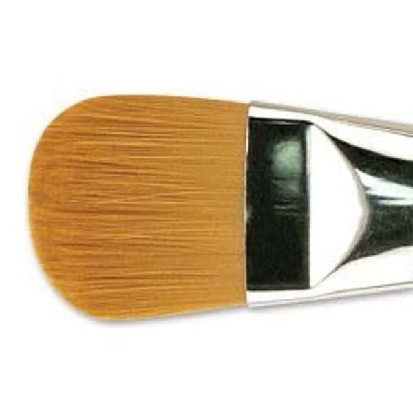 Creative Mark Mural Large Artist Brushes - Golden Taklon Paint Brushes for Acrylic Painting and Watercolor - Filbert #40