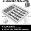 49 Piece Silverware Set with Organizer Heavy Duty Stainless Steel Flatware