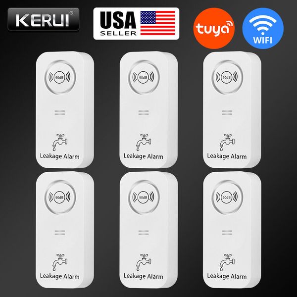 WiFi Water Leak Detector Wireless Leakage Detector Water Sensor Alarm Home 6PACK