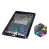 DIY MASTER Rainbow Glitter Flakes, Four-Pointed Star, 0.02 in. (0.4 mm), 1.8 oz (50 g)