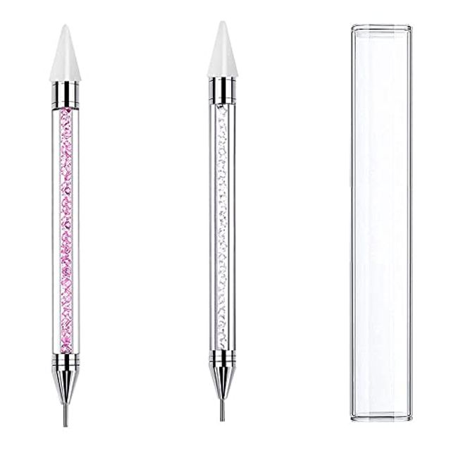 Designer Beaded Pens White