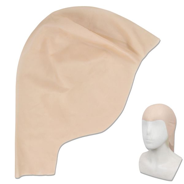 Latex Bald Cap Adults Makeup Latex Bald Head Wig Cap Costume Accessory (1 Pack, Big Size)