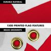 Flag Pole 6FT Silver & England English Flag 3x5FT Combo Printed 150D Polyester