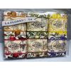 MARIO FISSI LA FLORENTINA ASSORTED SOAP SET,IRIS ORANGE,GRAPE,LEMON,FIG, 6X 3.7