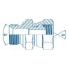 1/2 BSP Din 3852 x 3/4 BSP M/F