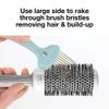 Olivia Garden Brush Cleaner 2-tools-in-1, Blue