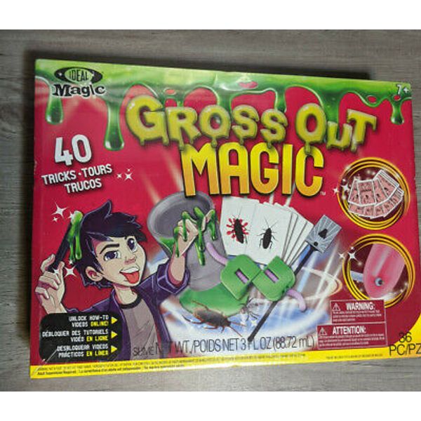 Ideal Magic Gross Out Magic Set, 40 Tricks Kids Magic Playset Education Toy