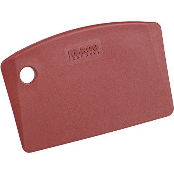 6959Md4 Red Polypropylene Metal Detectable Bench Scraper, Injection Molded