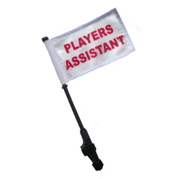 SSP Flags Players Assistant Small 6x9 Golf Cart Flag EZ On & Off Bracket