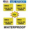 HOME SECURITY SURVEILLANCE CAMERA DECALS WARNING STICKERS SIGN 4 LOT 99 EA