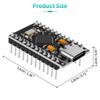 YELUFT 5pcs Pre-Soldered Pro Micro ATmega32U4 5V 16MHz Development Board Microcontroller USB C Interface Compatible with Arduino IDE
