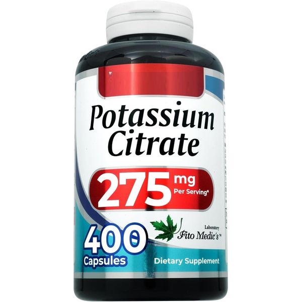 Potassium Citrate 275mg 400 Caps GMP Good Manufacturing Process